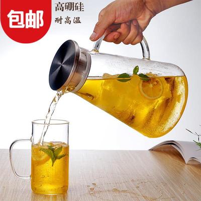 玻璃冷水壶耐高温家用凉白开水杯大容量防爆套装夏季果汁茶扎壶
