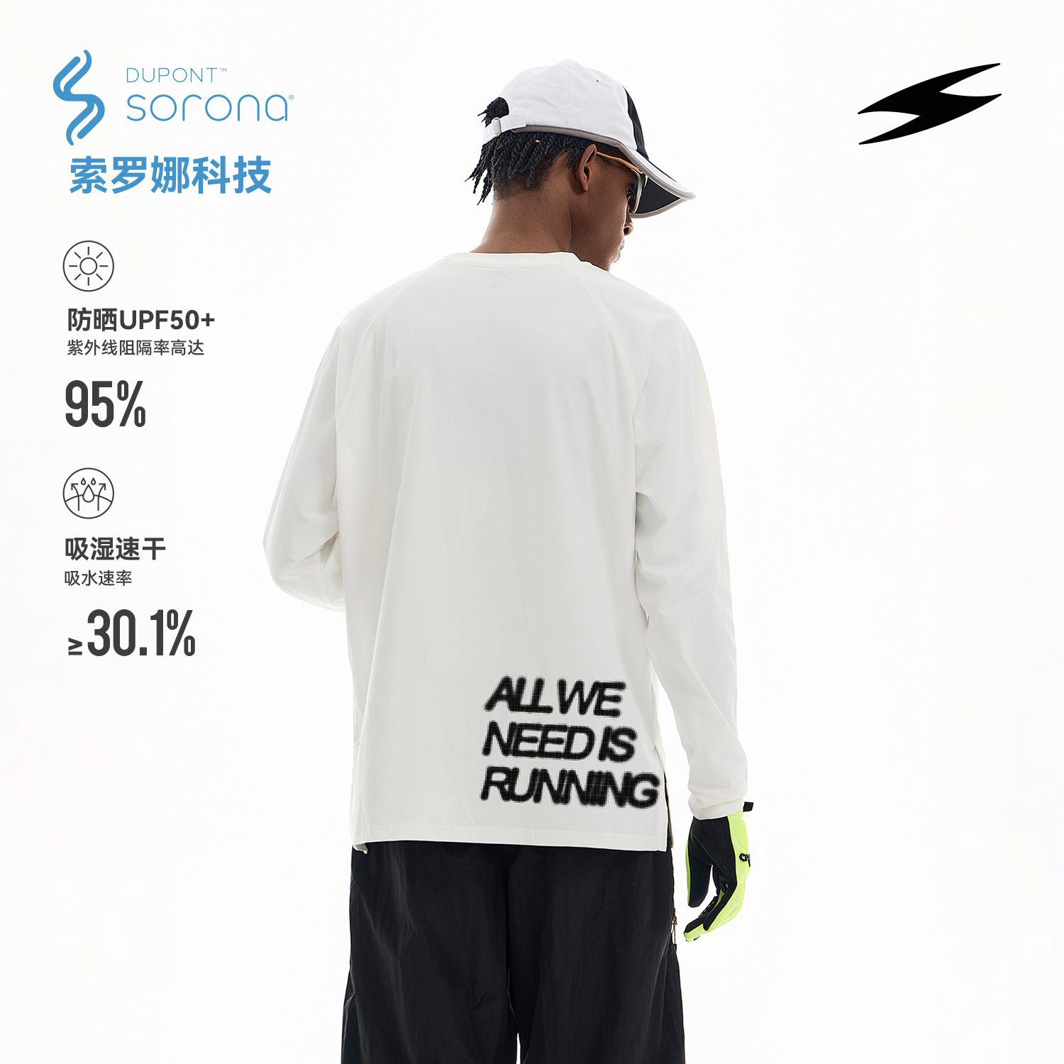 SOCKKEY“跑就对了”长袖T恤