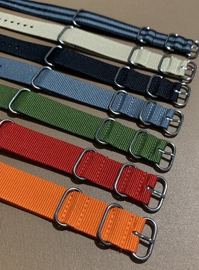 22宽韩国原宿风街头帆布表带男女个性简约纯色手环情侣学生冷淡风