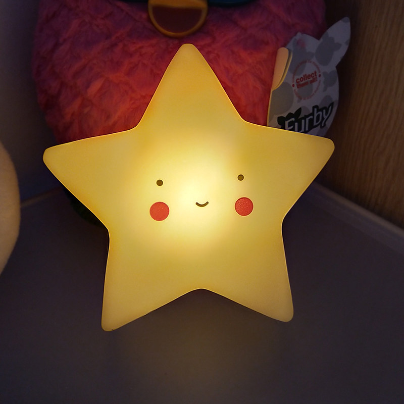 创意学生舞台演出道具不插电超萌星星卡通灯儿童房摆件表演手拿灯