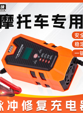 pcx160充电器LEAD电瓶12v快充NS125LA摩托车NS110LQ蓄电池充电机