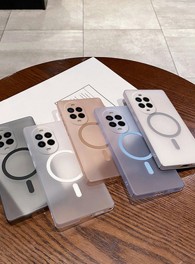 冰雾磁吸磨砂适用华为nova13pro手机壳硬外壳MIS-AL00保护壳.透明网红手机套全包防摔简约纯色透明硬壳个性潮