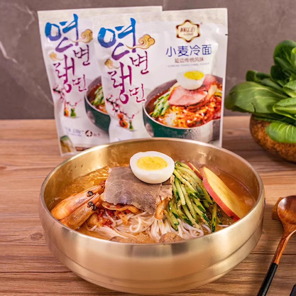 阿兹迈美味小麦冷面320g4袋料包