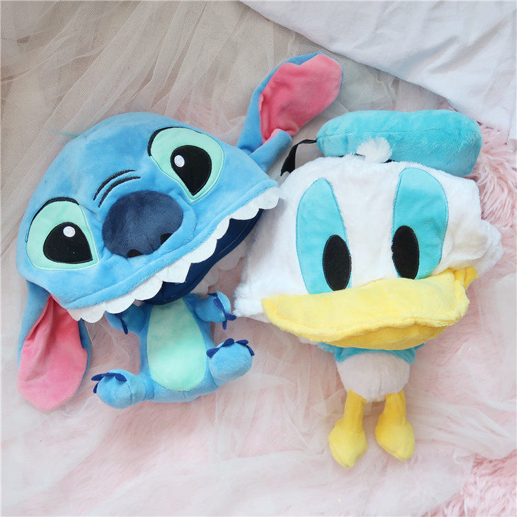 ins Japan and South Korea Donald Duck Ass Stitch Stitch Goofy lovely Plush Hat Cartoon Garden Headgearin the Accessories/Leather belt/Hat/Muffler , Hat  category - from Buy2taobao.com to provide professional Taobao agent buy service