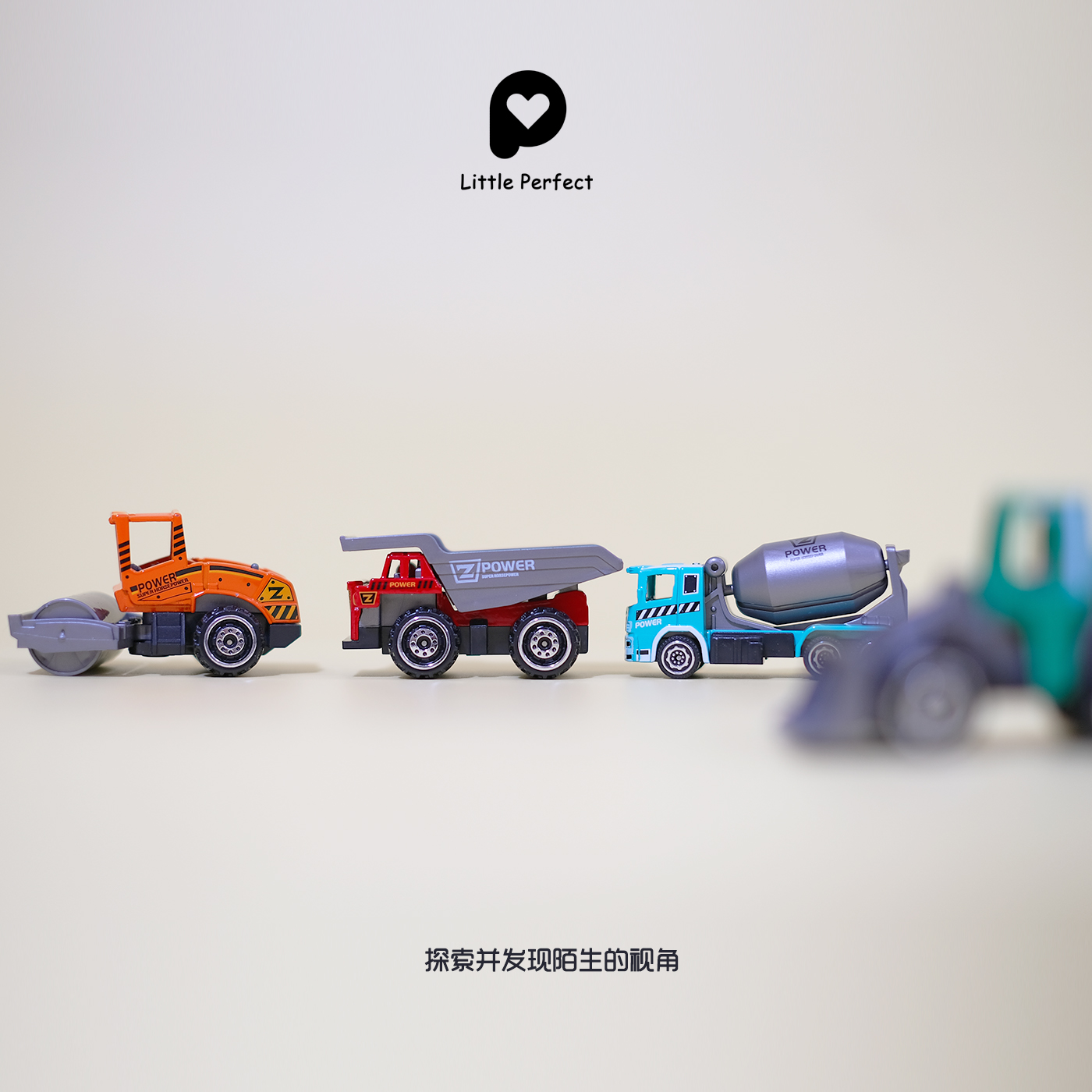 小号合金工程车套装彩盒3岁4男孩玩具小汽车模型挖掘机搅拌机吊车