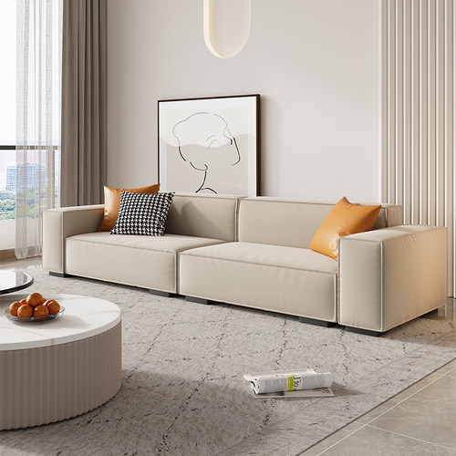 回弹海绵+水洗乳胶否意式布沙发