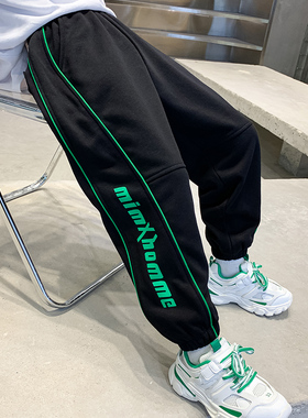 童装男童裤子秋冬装2025新款冬季加绒中大童休闲裤儿童运动卫裤潮