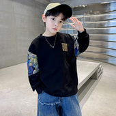 2026新款 外穿长袖 中大儿童秋季 男孩时尚 上衣 打底衫 男童卫衣春秋装