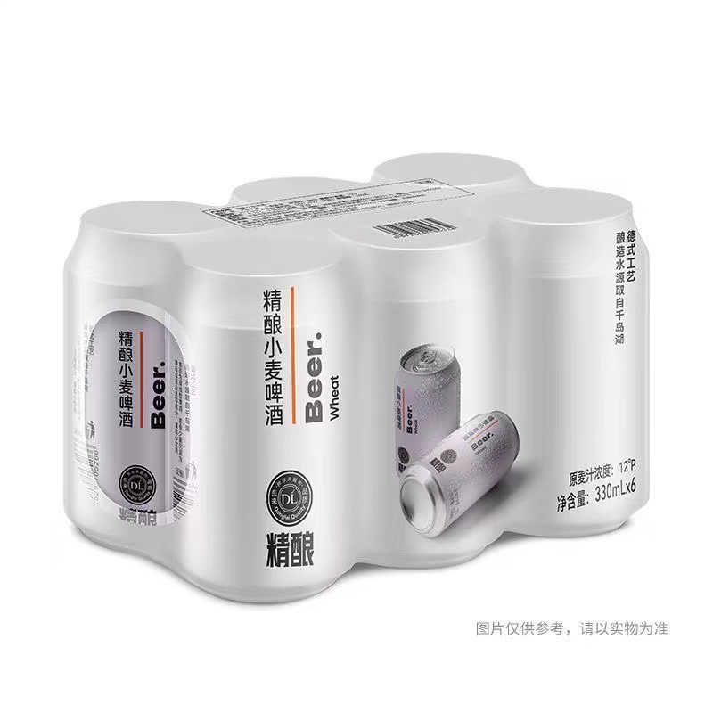 许昌胖东来精酿啤酒白啤330ml*24罐