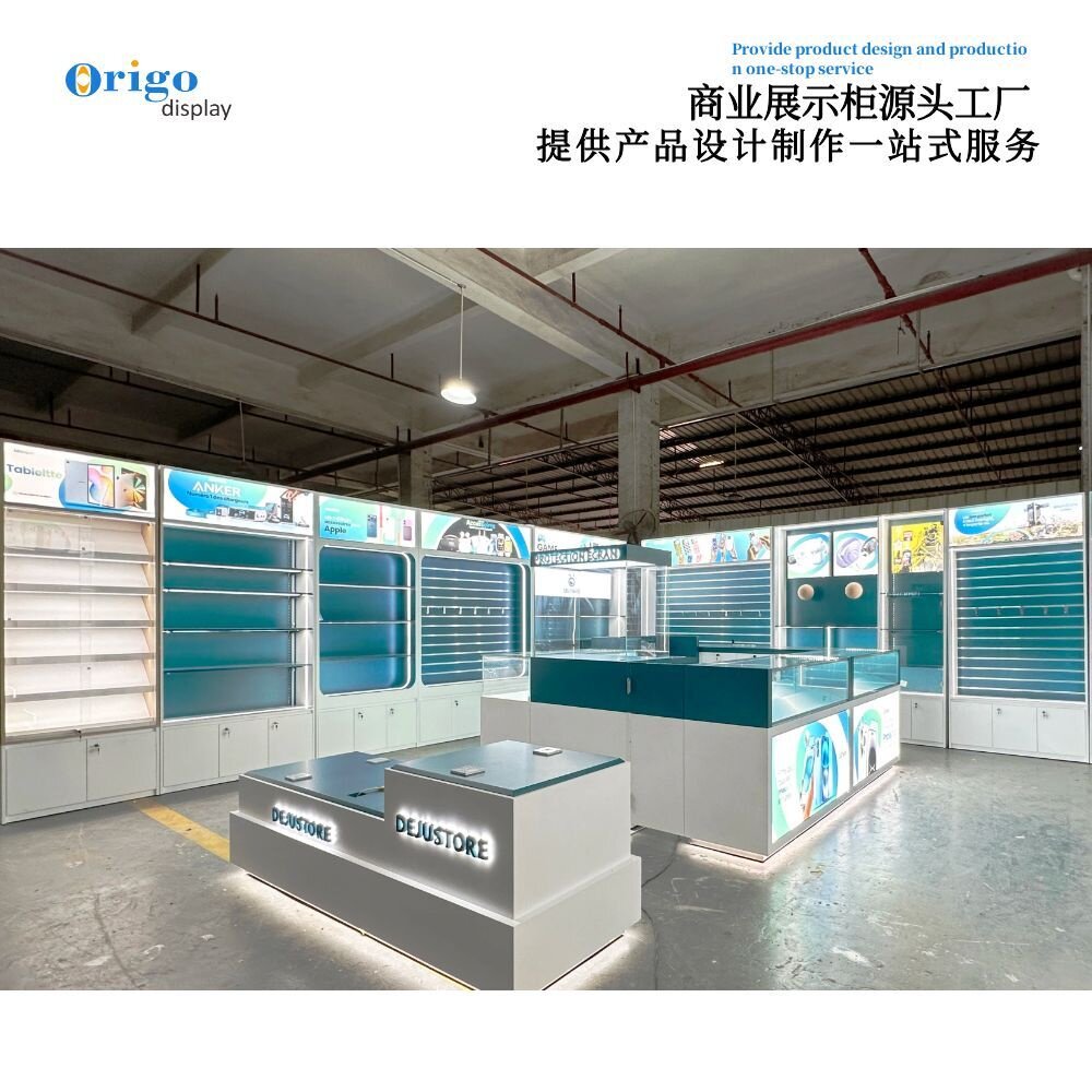 商场数码专卖店木质烤漆展示柜