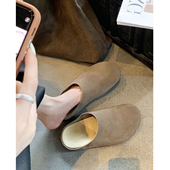 限时伴价78 子 女夏外穿穆勒鞋 真皮勃肯鞋 2026春秋包头博肯半拖鞋