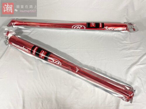 Supreme 21ss Rawlings Chrome baseball bat联名棒球棍