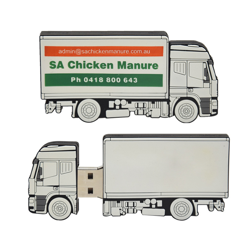 箱式货车卡车u盘定制企业集装箱车优盘救援运输车公司年会纪念品