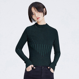 新款 毛衫 墨绿色打底衫 长袖 贴身舒服修身 BABYGHOST2020春季