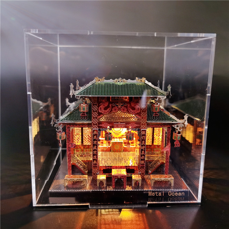 metal ocean 3d金属拼图中华街京都古戏楼模型国潮古风建筑玩具