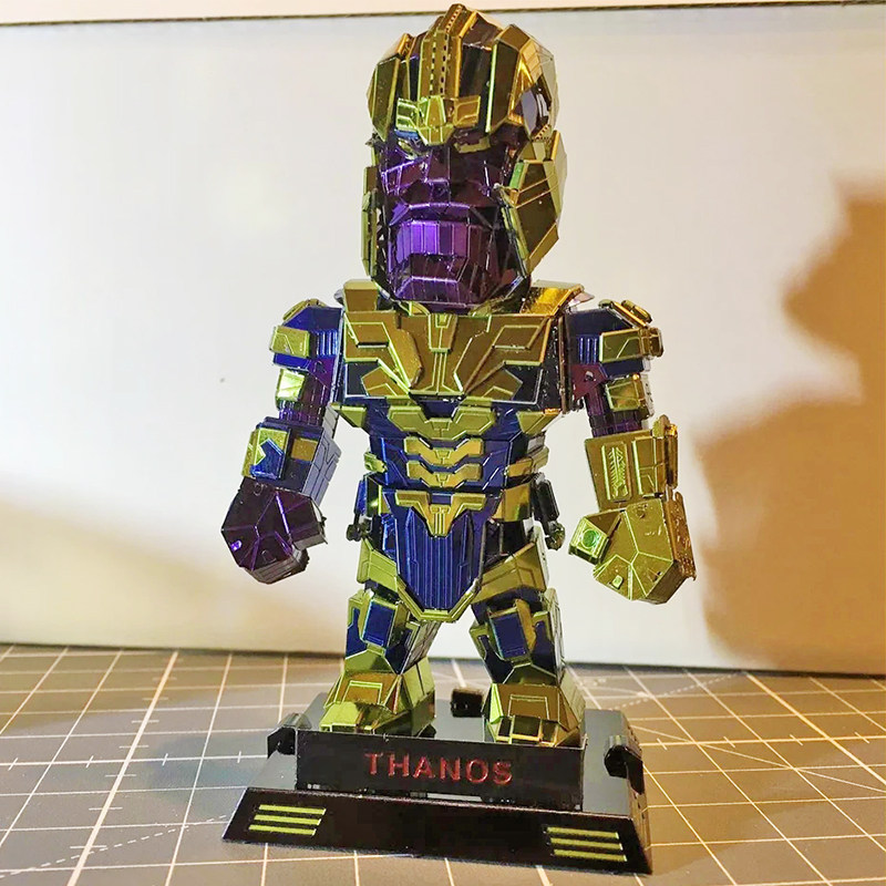 钢魔像 金属diy手工拼装模型3d立体拼图 漫威英雄灭霸q版机甲手办