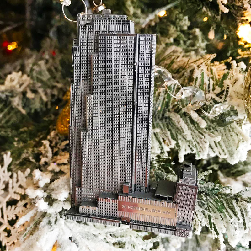 diy拼图立体手工洛克菲勒广场