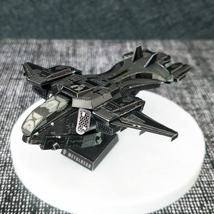 钢模像 3D免胶立体金属拼装不锈钢手工拼图模型 光轮系列  鹈鹕号
