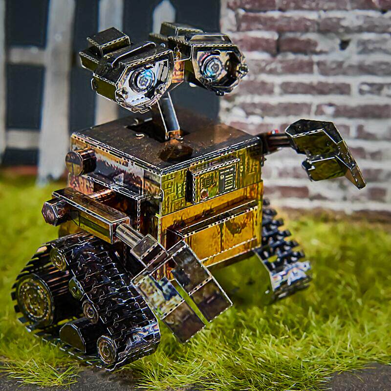 钢模像 3D立体拼装金属拼图 电影Eva伊娃 彩色瓦力机器人成人玩具