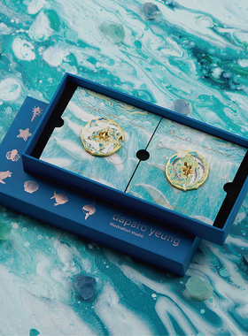 九口山推荐 daparo 白鲸&一角鲸 设计师原创胸针夜光徽章情侣礼物