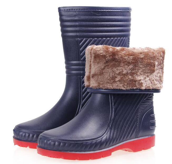 Chaussures - bottes caoutchouc homme pour hiver - semelle tendon - Ref 961668 Image 1