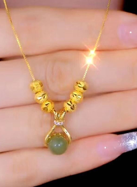 师傅推荐福气转运好运福袋项链高颜值新款锁项链女平安转运磁场