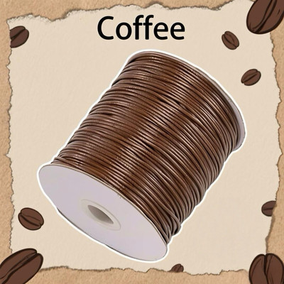 5米皮绳吊坠线韩国圆蜡线环保diy手工编织手链项链配件批发蜡绳