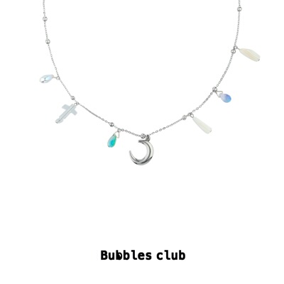BUBBLESCLUB原创流苏玉石项链