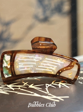 BubblesClub原创《琦筝异宝》系列古筝抓夹新中式发抓配饰国风