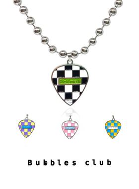 BubblesClub Pickme系列原创基础棋盘格金属吉他拨片项链音乐节