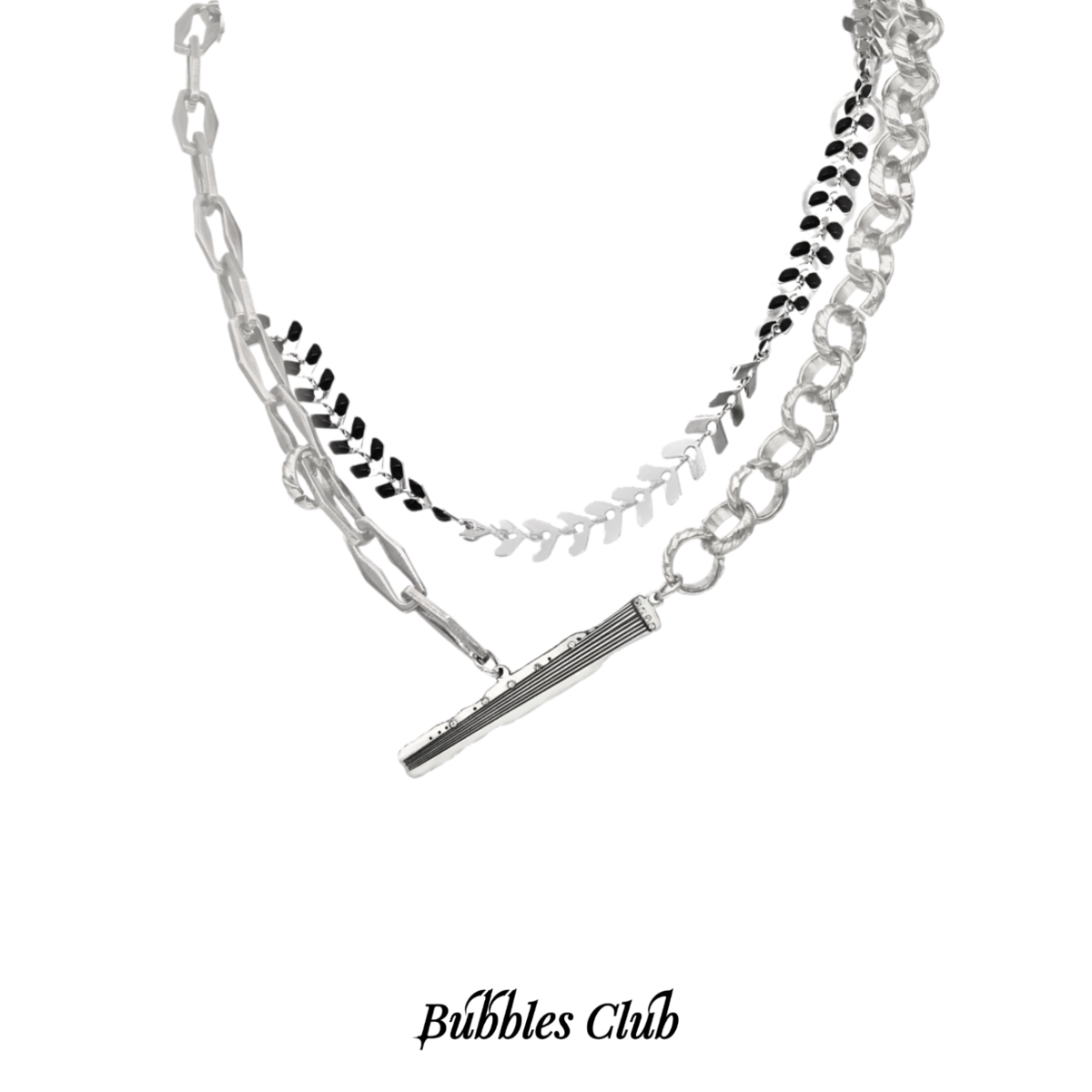 BubblesClub 玄舞&bull;古琴系列原创设计古琴项链国风新中式乐器周