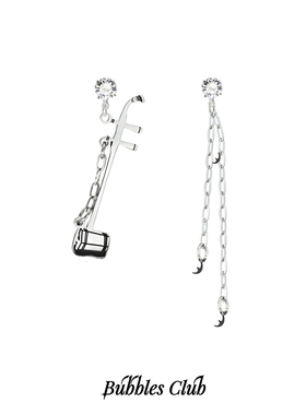 Bubblesclub卿隹二胡系列 原创小众新中式不对称二胡耳饰民乐周边