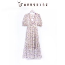 俞姐姐穿搭工作室气质碎花连衣裙YL0429342