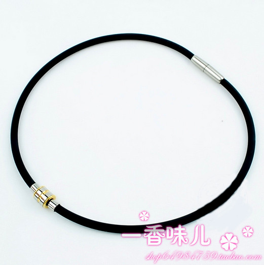 남성과 여성을 위한 정통 작은 금바퀴 자기 치료 목걸이 티타늄 목걸이 경추 건강 관리 목걸이 방사선 피로 방지 정전기 방지