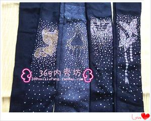 一条包邮 春秋款 超闪加密 水钻 烫钻 踩脚 连裤袜 毛线裤袜