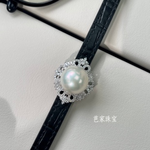 芭家珠宝 13-14天然爱迪生淡水珍珠手表腕带手链手镯吊坠多用