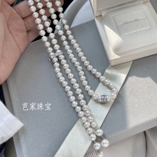 M家超人气可调节淡水珍珠毛衣链