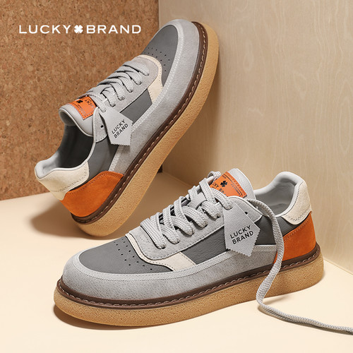 LUCKY【专柜款】BRAND时尚百搭男鞋复古休闲板鞋 【四叶草幸运】
