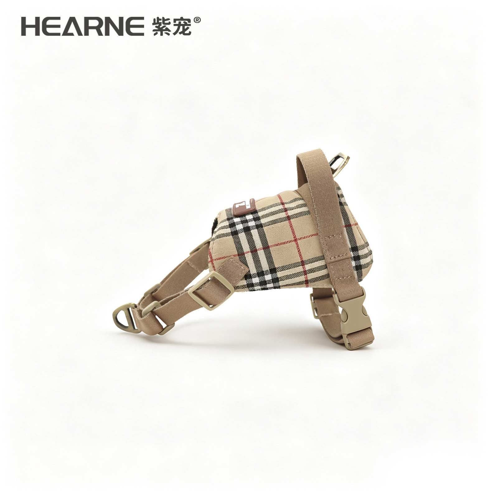 HEARNE狗狗胸背小型犬腊肠雪纳瑞牵引绳马鞍背心式胸背带宠物用品