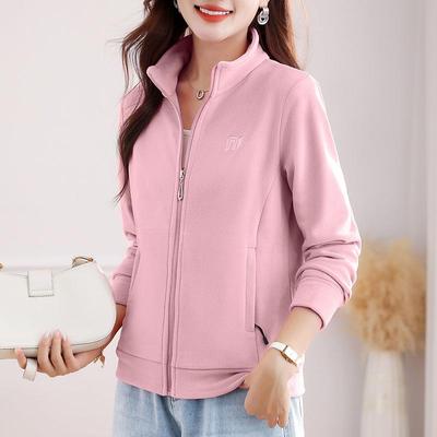 短款女士双面绒外套2025秋冬新款加厚加厚摇粒绒中年妈妈保暖上衣