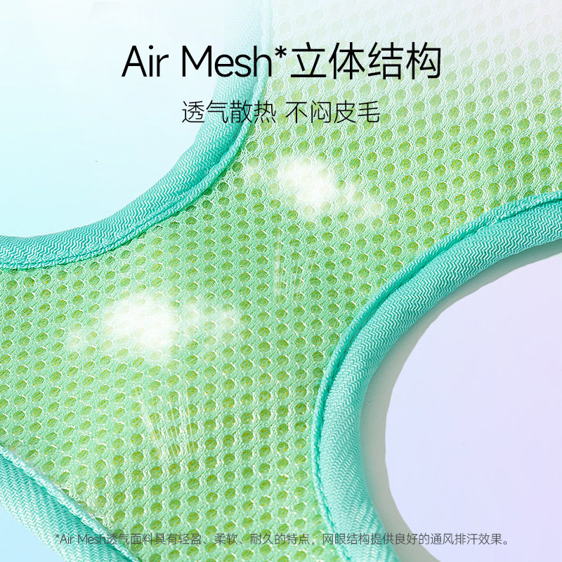 猫咪牵引绳背心式反光胸背带防挣脱外出遛猫绳宠物狗狗牵引绳