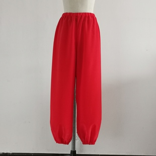 演出服花旦练功裤 戏曲彩裤 武生戏剧服装 水裤 小生宽松高丝宝灯笼裤