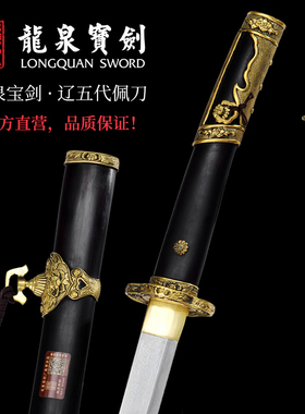正品龙泉宝剑辽五代佩刀诸刃唐横刀花纹钢刀剑防身冷兵器未开刃