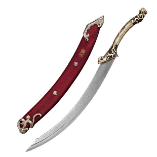 龙泉宝剑弦月破空刀花纹钢收藏刀剑蒙古刀具防身冷兵器大刀未开刃