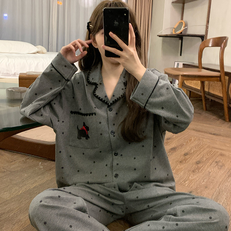 2026新款初中生睡衣女童春秋季款儿童纯棉长袖女孩可爱家居服套装