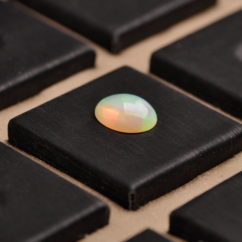 露西奇欧泊裸石戒面裸石 水滴椭圆裸石设计镶嵌 可定制戒指戒