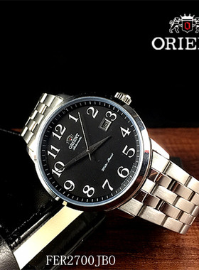 正品orient/东方表双狮手表 机械男表全自动男钢带FER2700JBO