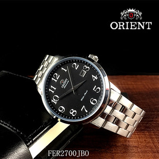 正品orient/东方表双狮手表 机械男表全自动男钢带FER2700JBO