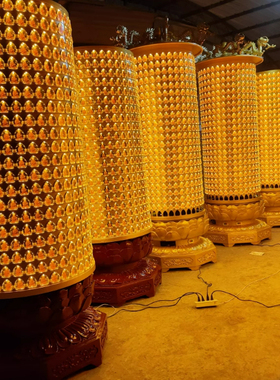 定制寺庙千佛灯塔道观光明灯大殿平安灯供佛灯千佛万佛墙壁灯挂式
