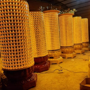 定制寺庙千佛灯塔道观光明灯大殿平安灯供佛灯千佛万佛墙壁灯挂式